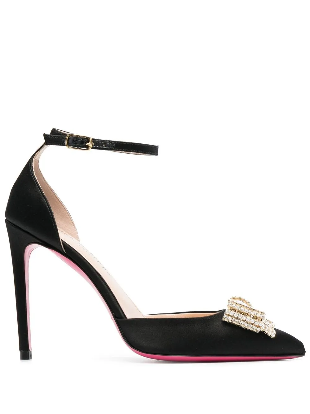 

Dee Ocleppo satin bow-detail high-heel sandals - Black