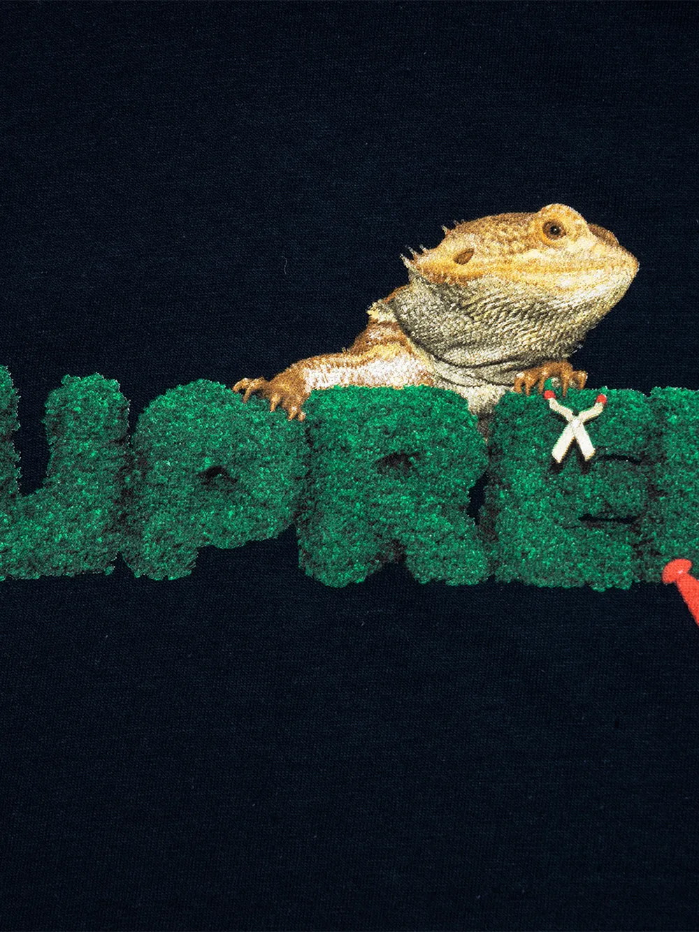 фото Supreme футболка с принтом lizard