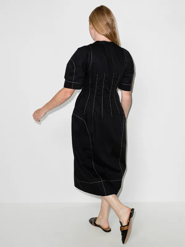 Lee Mathews Nerissa short-sleeve midi 