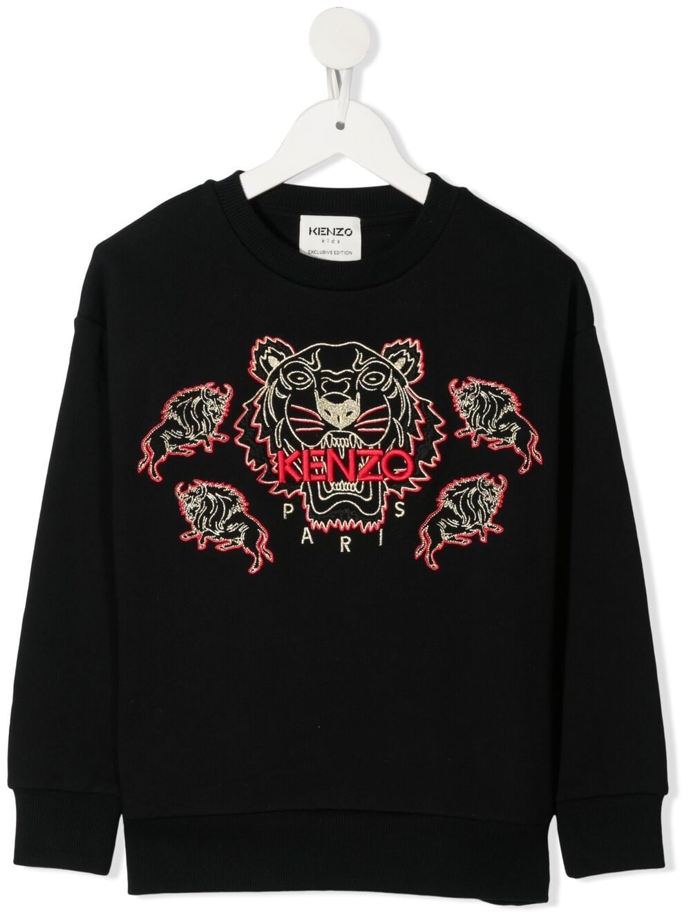 Kenzo Kids' Chinese New Year Tiger Sweatshirt In Black