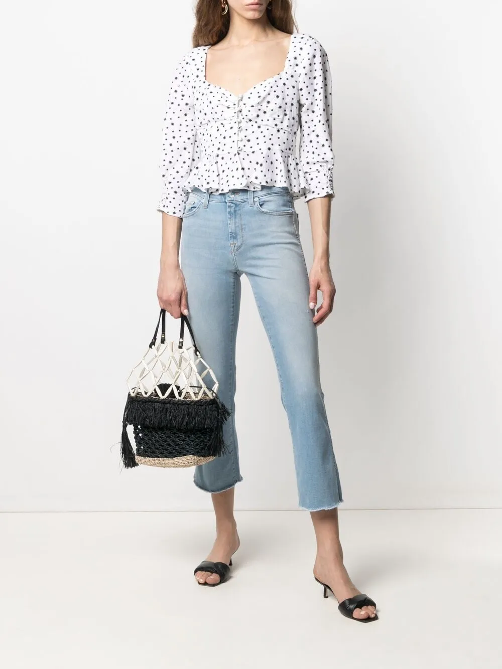 фото 7 for all mankind укороченные джинсы средней посадки
