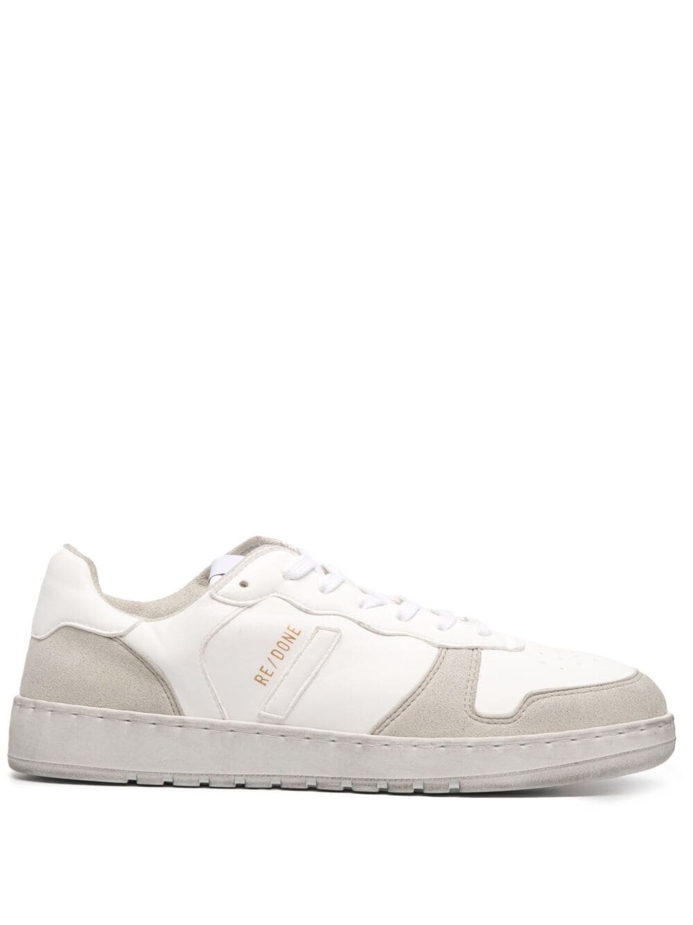 Re/done Panelled Low-top Trainers In White