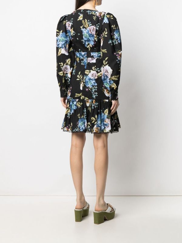 Erdem floral-print Cotton Dress - Farfetch