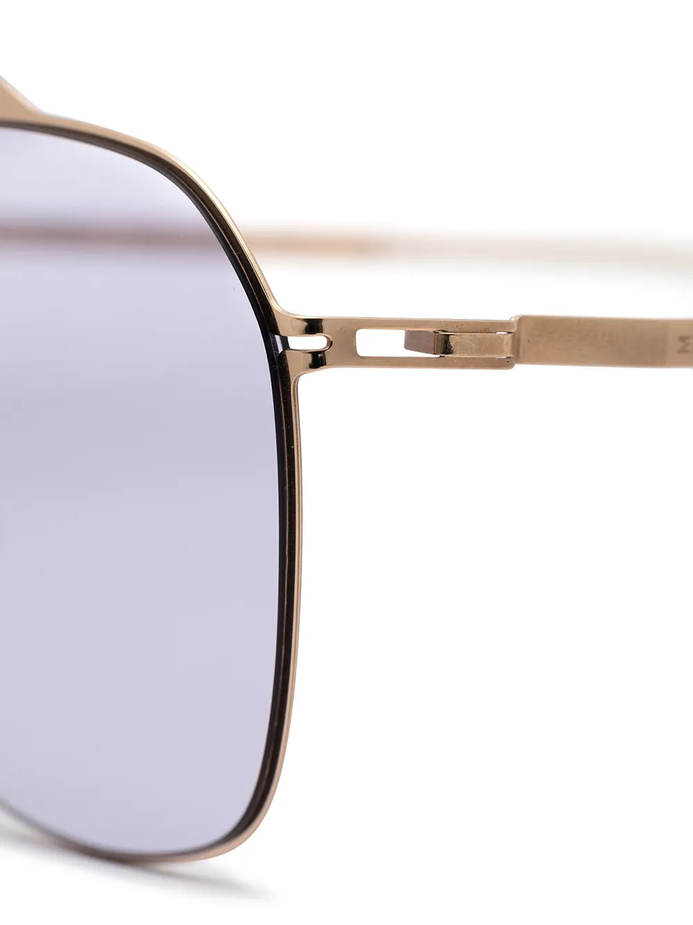 фото Mykita солнцезащитные очки-авиаторы в квадратной оправе