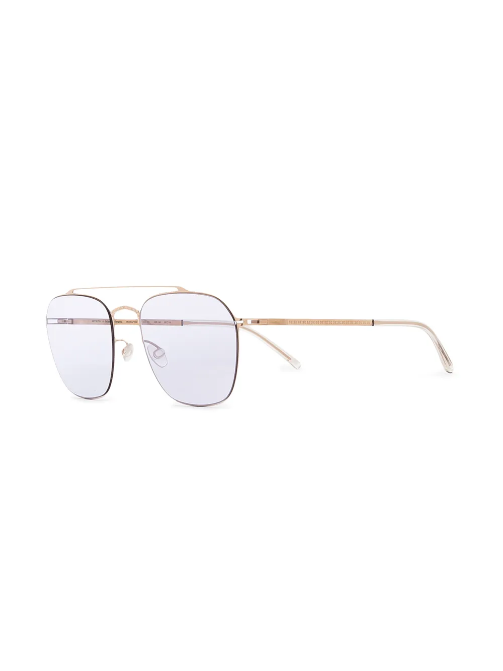 фото Mykita солнцезащитные очки-авиаторы в квадратной оправе