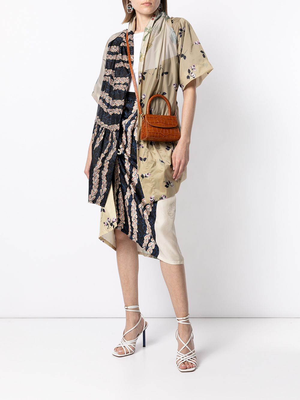 Antonio Marras Rok met bloemenprint - Bruin