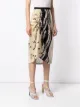 Antonio Marras floral-print fitted silk skirt