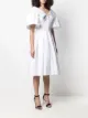Alexander McQueen puff-sleeve poplin dress