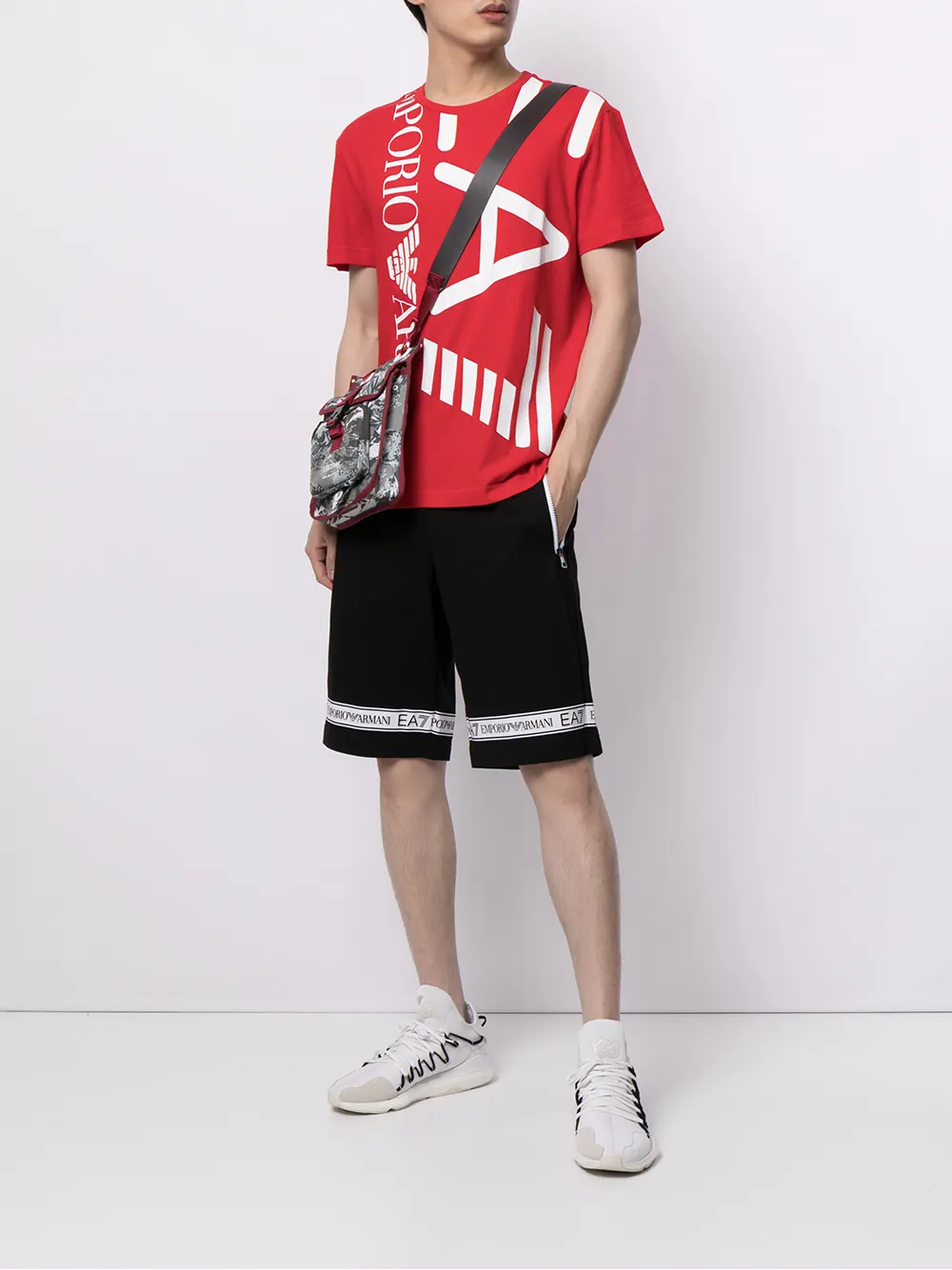 фото Ea7 emporio armani спортивные шорты с логотипом