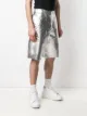 Comme Des Garçons Homme Plus crinkle-finished metallic shorts