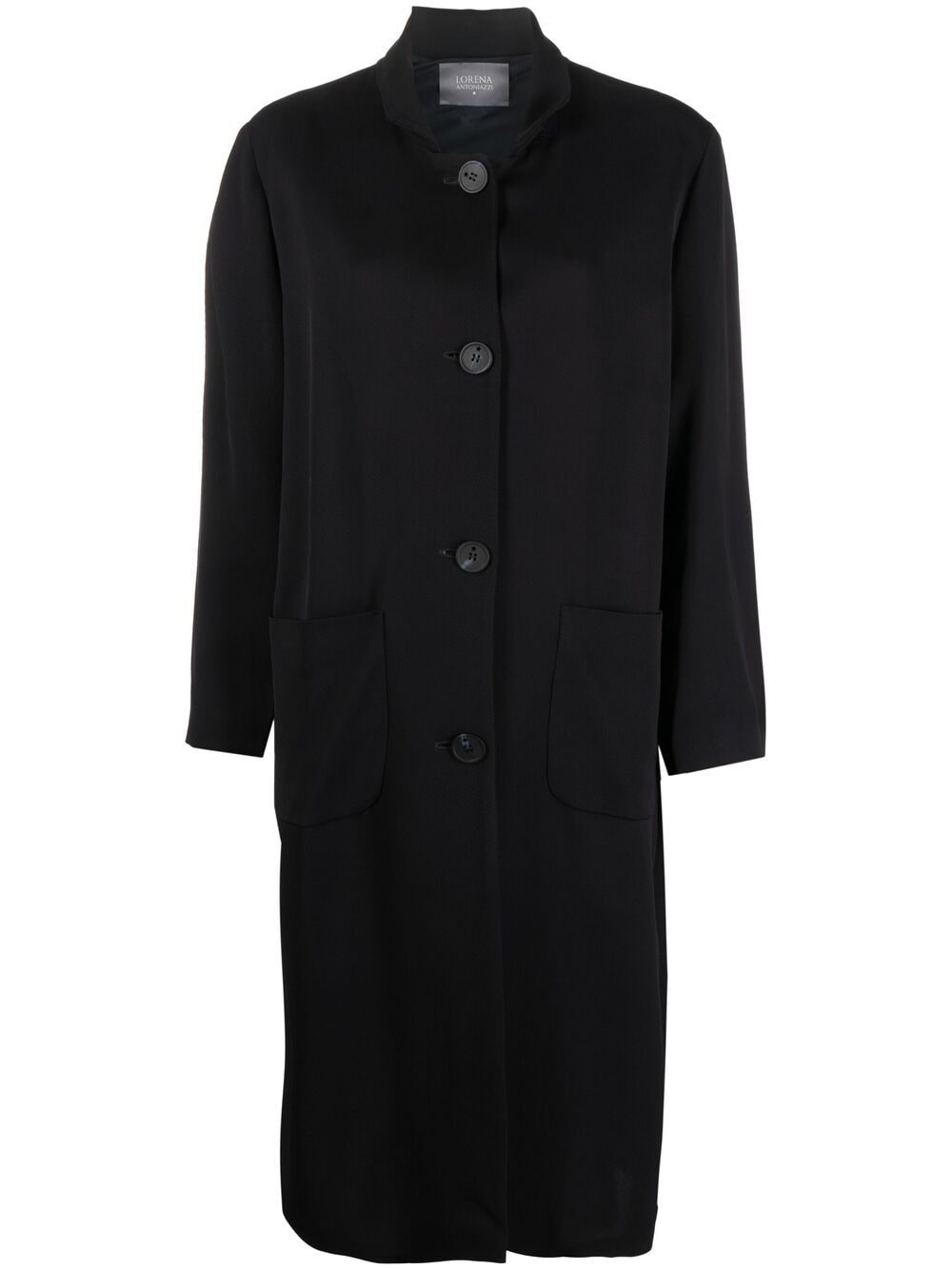 Lorena Antoniazzi Buttoned-up Midi Coat In Blue