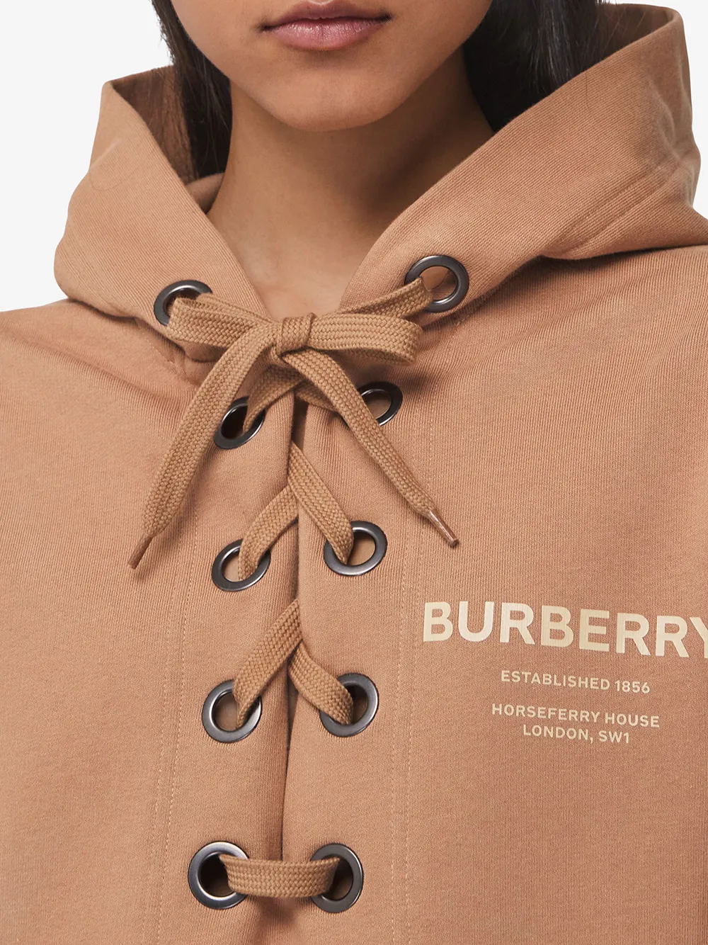 фото Burberry худи со шнуровкой