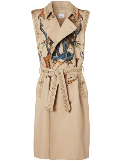 burberry sleeveless trench