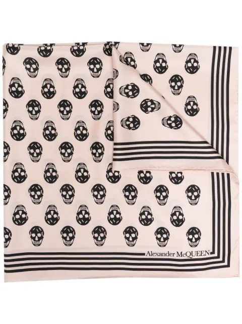 Alexander McQueen skull-print silk scarf