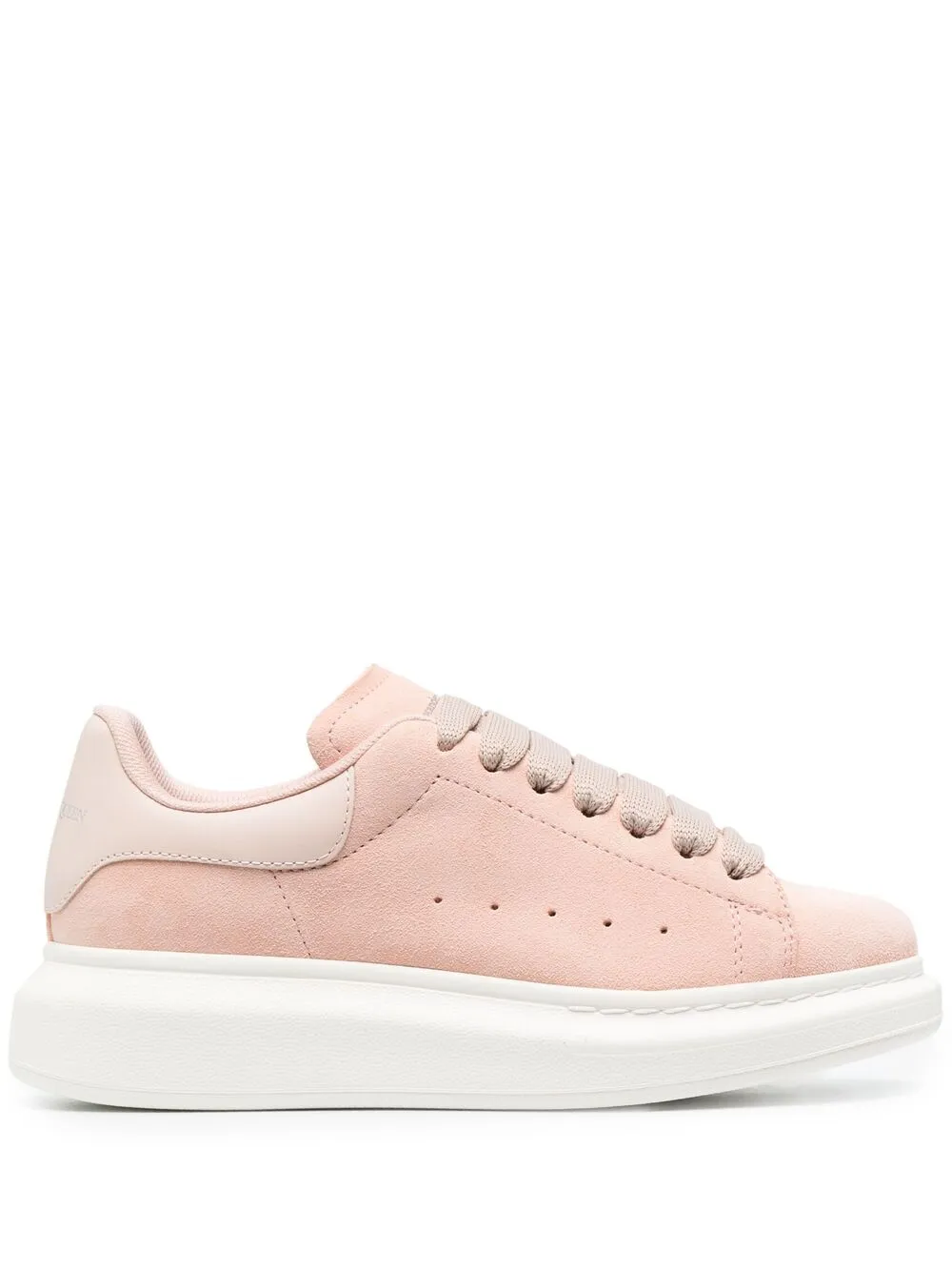 Alexander McQueen Suède sneakers Roze