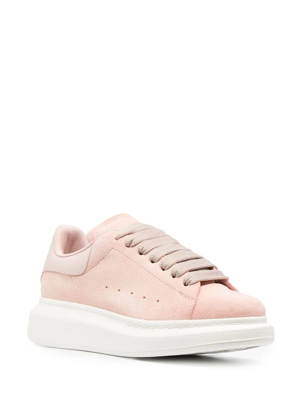 Alexander McQueen Suède sneakers Roze