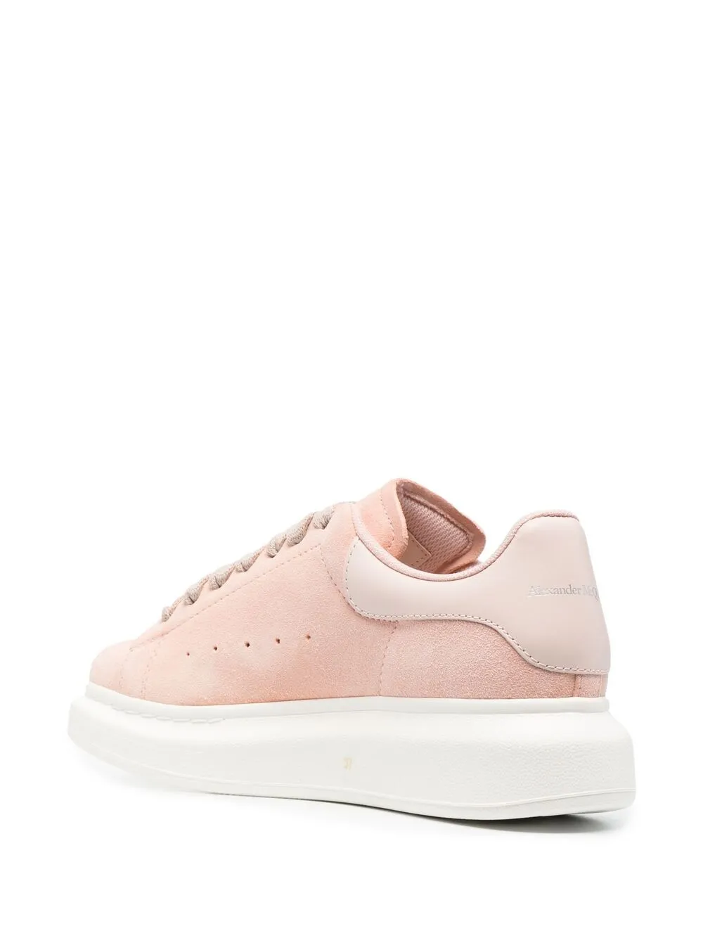 Alexander McQueen Suède sneakers Roze