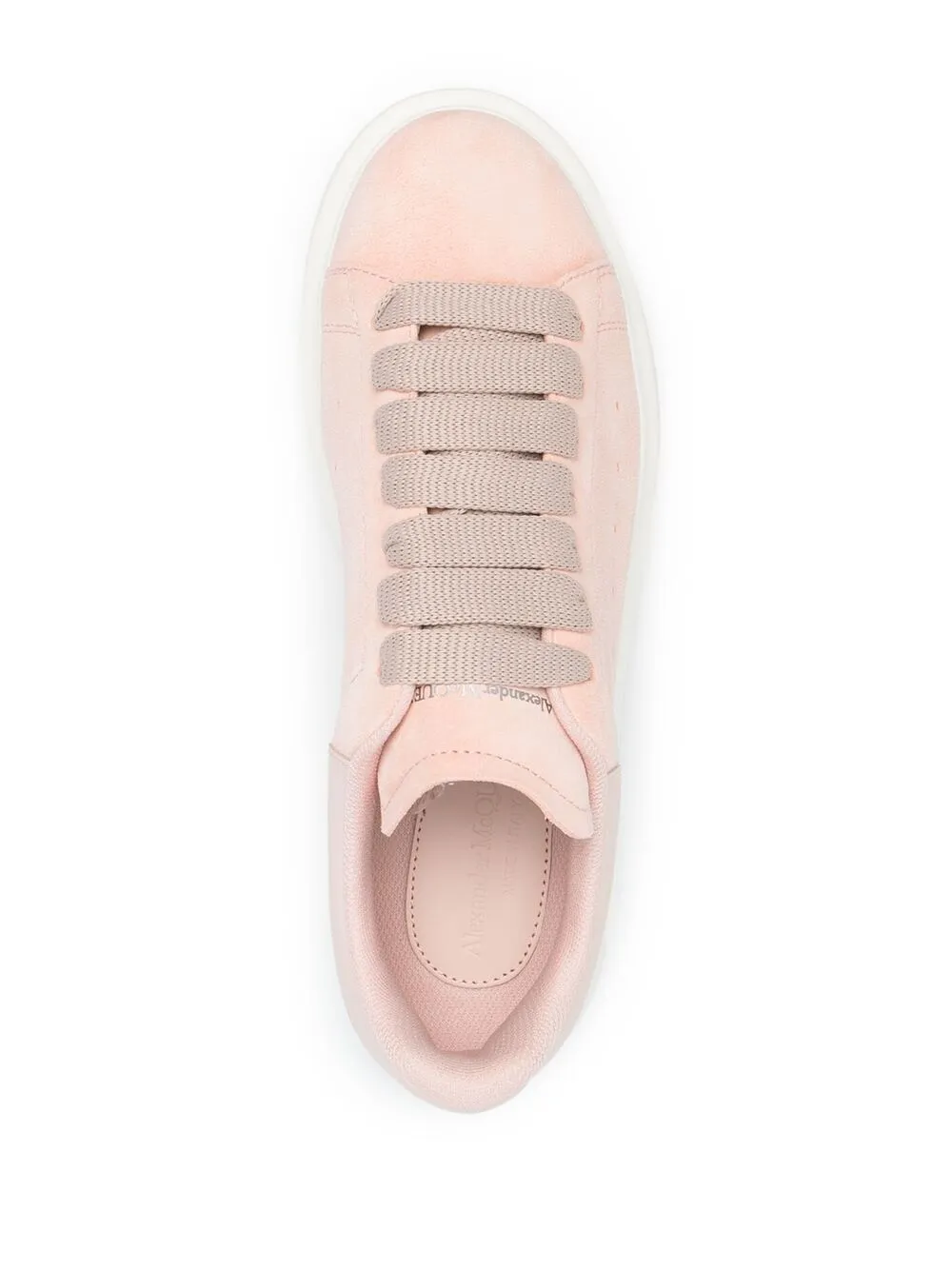 Alexander McQueen Suède sneakers Roze