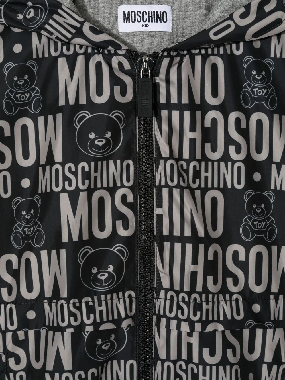 фото Moschino kids ветровка teddy с логотипом