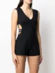 Kappa cut-out logo band playsuit