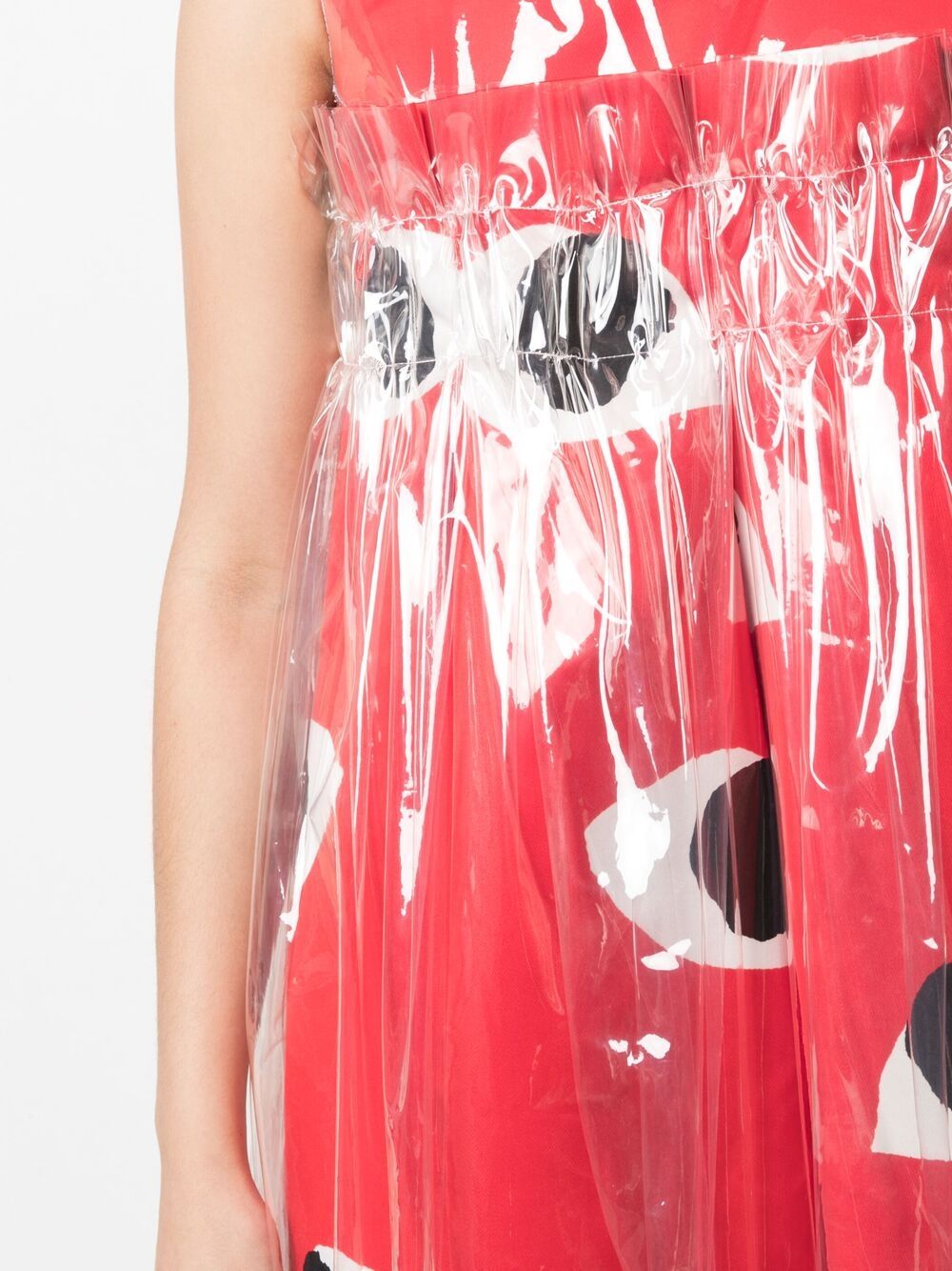 фото Comme des garçons layered eye-print dress