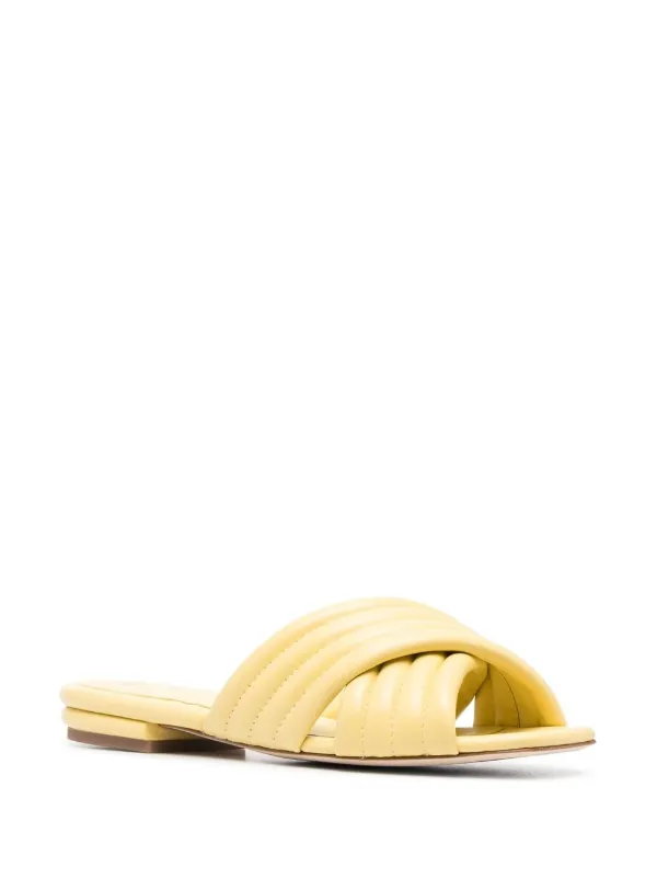 tory burch yellow slides