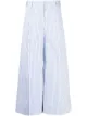 Image 1 of Alberto Biani stripe-print wide leg trousers