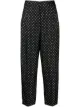 Image 1 of Alberto Biani polka-dot print cropped silk trousers