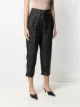 Alberto Biani polka-dot print cropped silk trousers