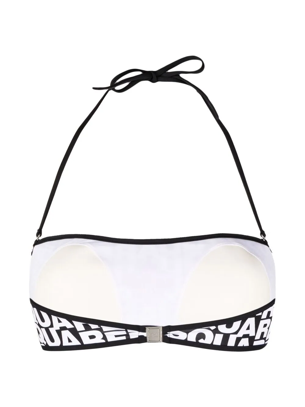 Dsquared2 Reversible Bikini Top In Black
