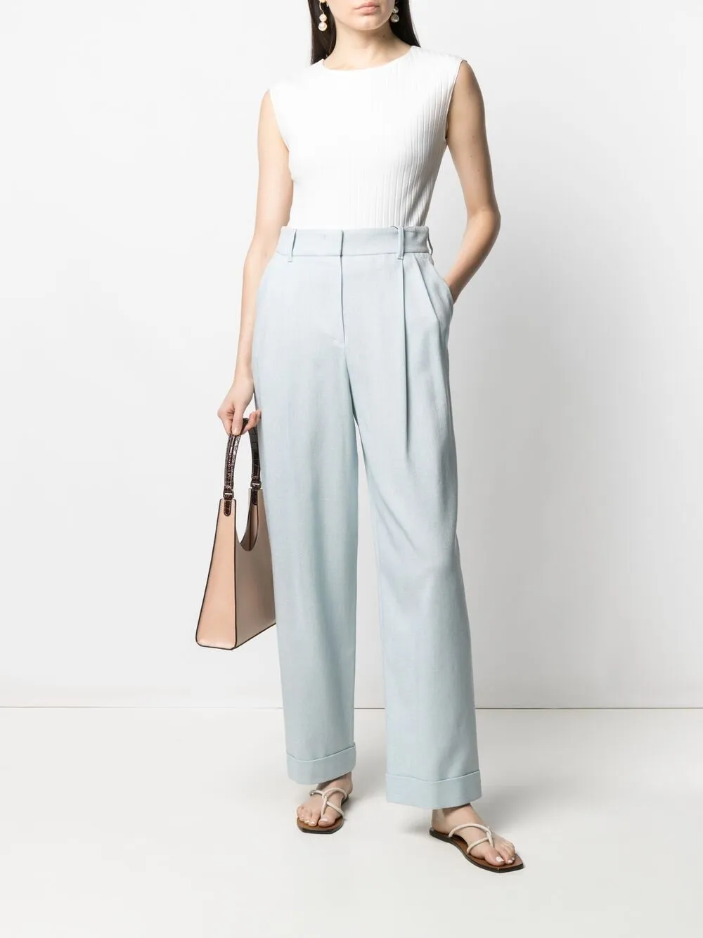 фото Emporio armani широкие брюки с завышенной талией