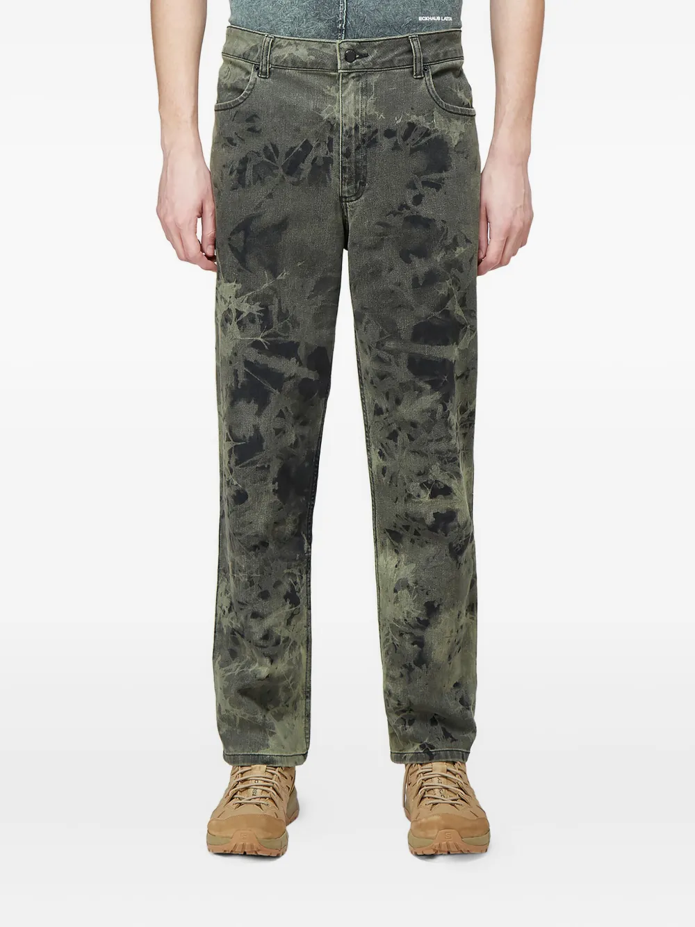 Eckhaus Latta tie-dye jeans Groen