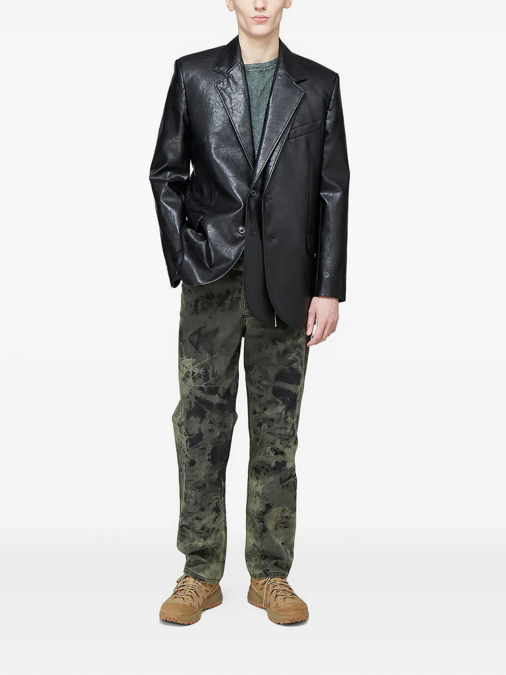 Eckhaus Latta tie-dye jeans Groen