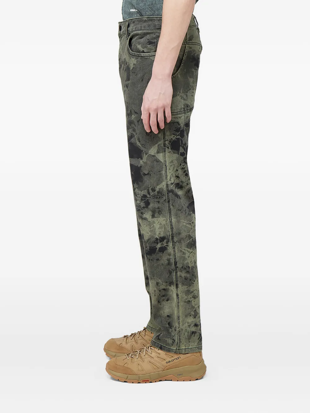 Eckhaus Latta tie-dye jeans Groen