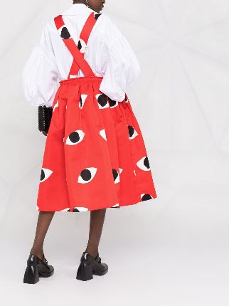 eye-print pinafore skirt展示图