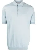 John Smedley classic cotton polo shirt - Blue