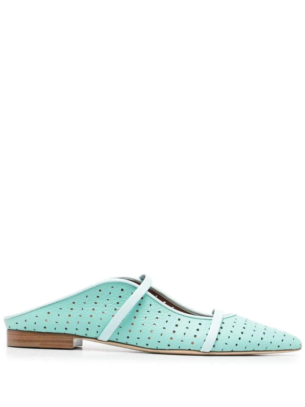 Malone Souliers мюли Maureen на плоской подошве с перфорацией