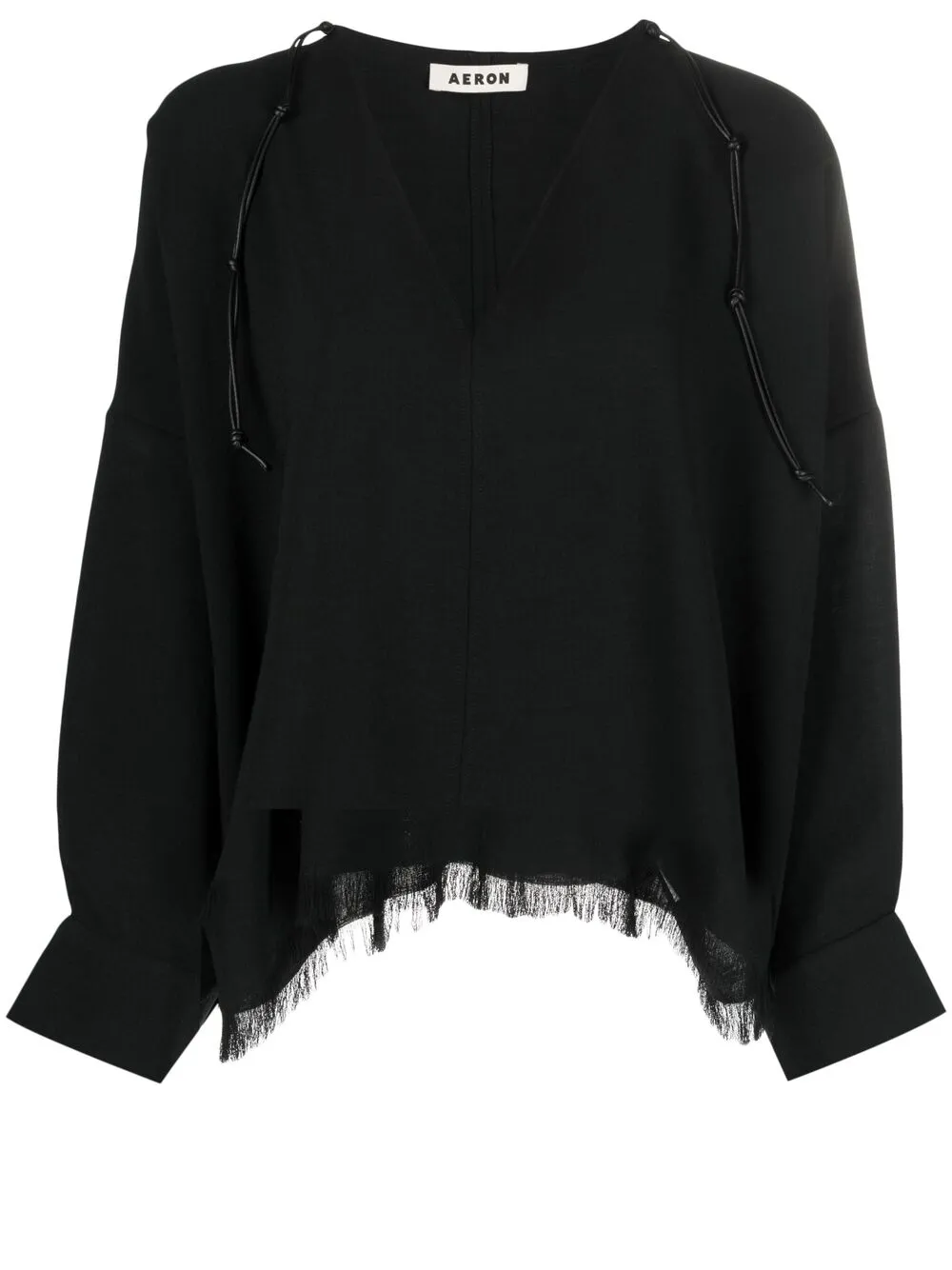 Aeron Mimi Puffer Sleeve Blouse - Black