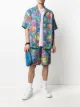 Image 2 of Versace Medusa-print silk shorts