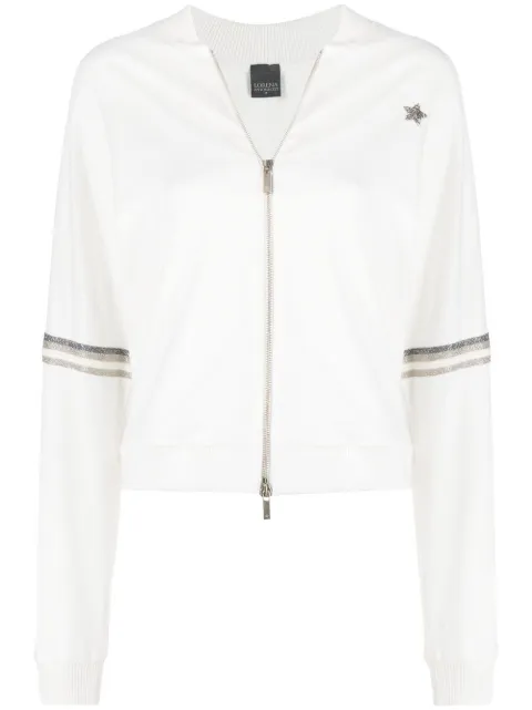 Lorena Antoniazzi side-stripe zip-up track jacket 