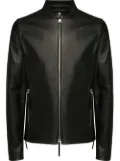 Giuseppe Zanotti leather zip-up jacket - Black