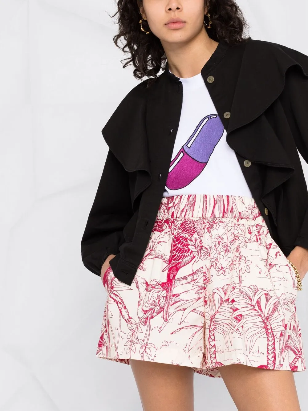 фото Red valentino шорты с принтом