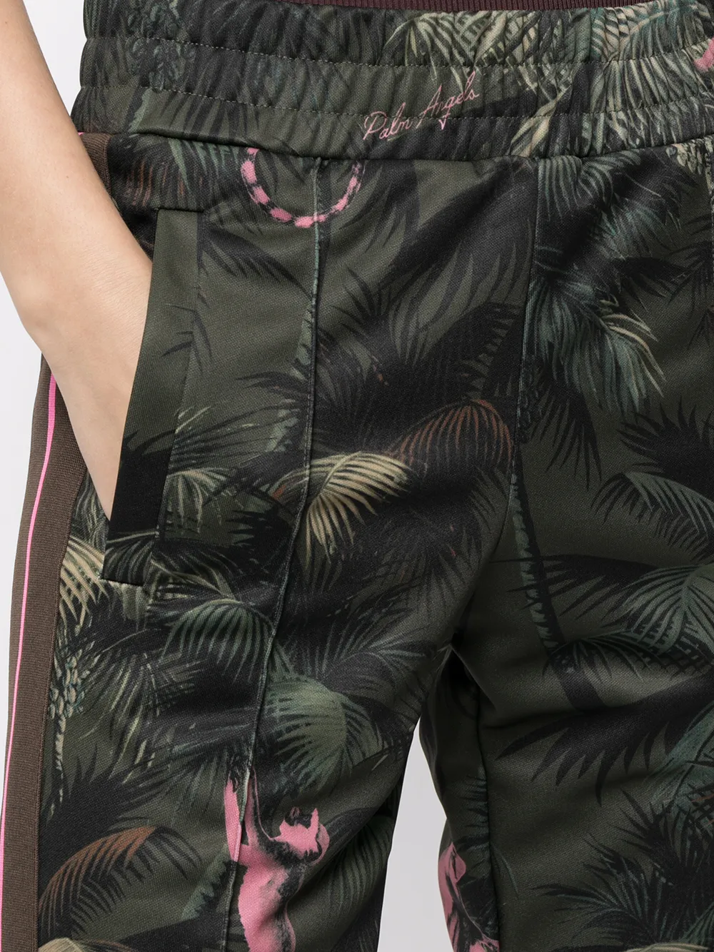 Palm Angels Trainingsbroek met logoprint Groen
