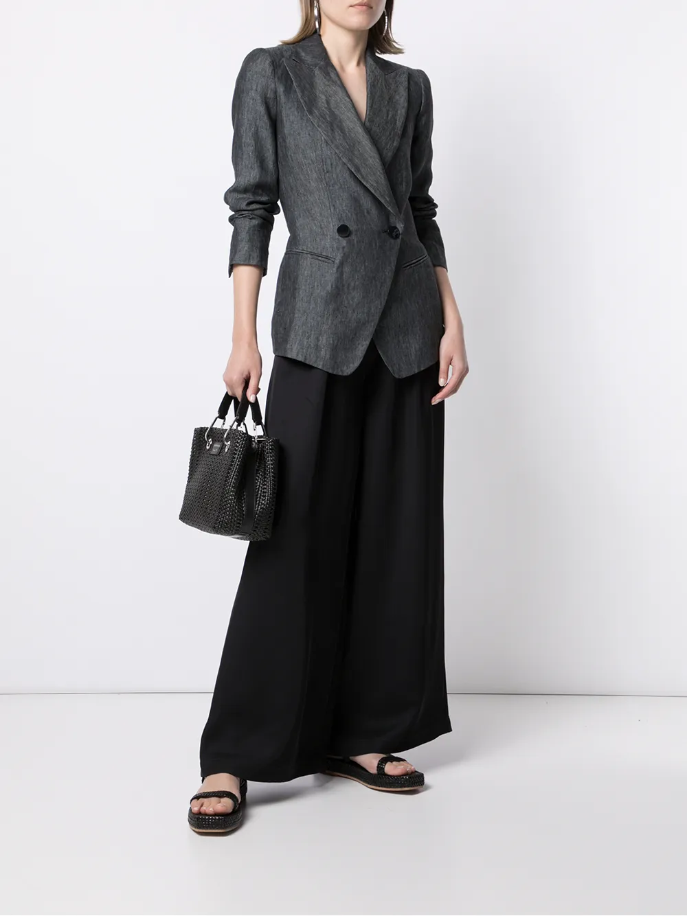 фото Emporio armani брюки палаццо с кулиской