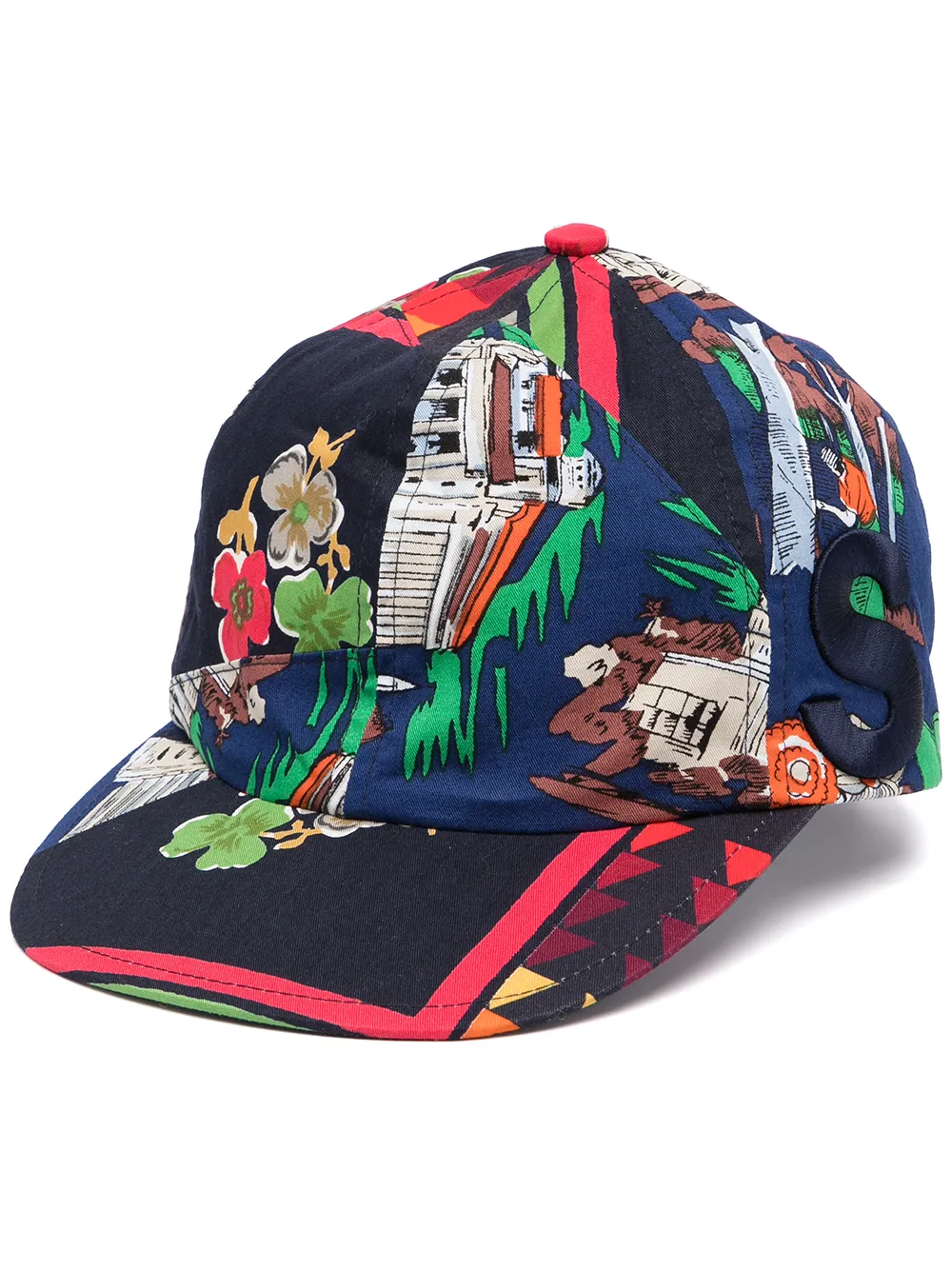 

sacai gorra con varios estampados - Multicolor