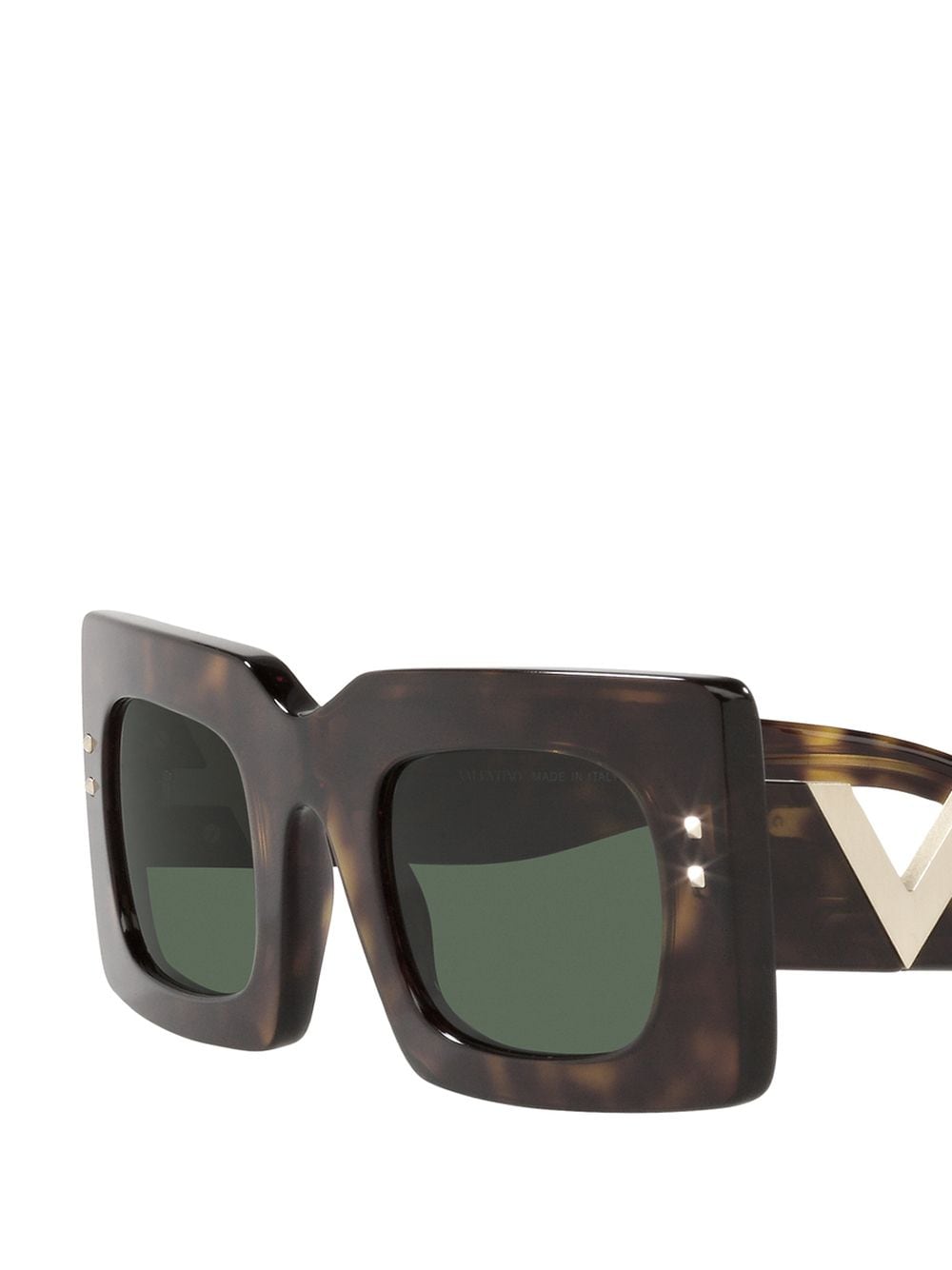 Valentino Eyewear V-Hexagon oversized-frame Sunglasses - Farfetch