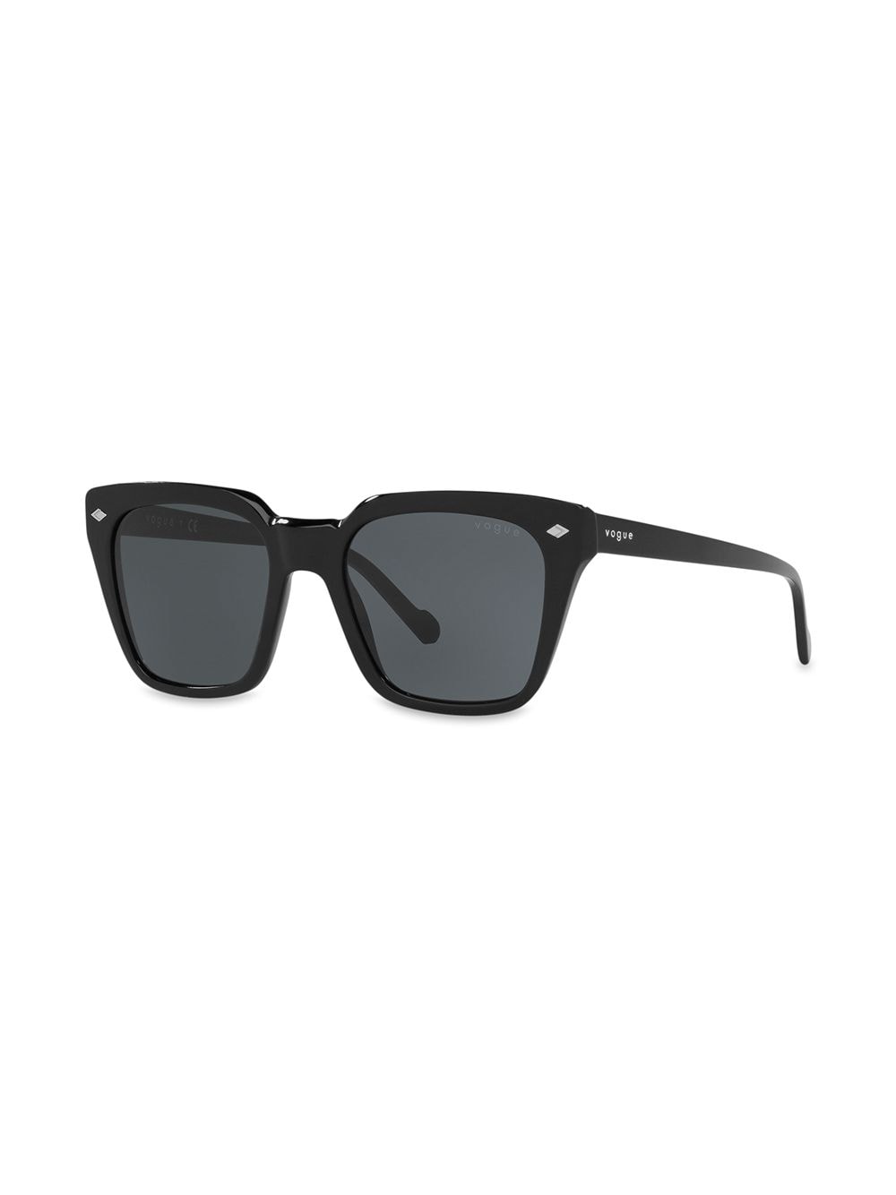 Shop Vogue Eyewear Square Frame Sunglasses In Black