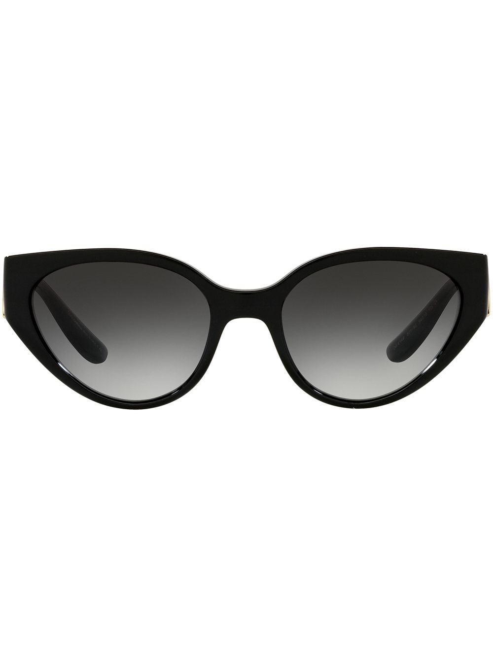 фото Dolce & gabbana eyewear солнцезащитные очки в овальной оправе с монограммой
