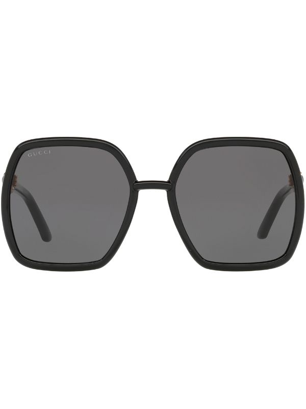 Gucci oversized 2024 hexagonal sunglasses