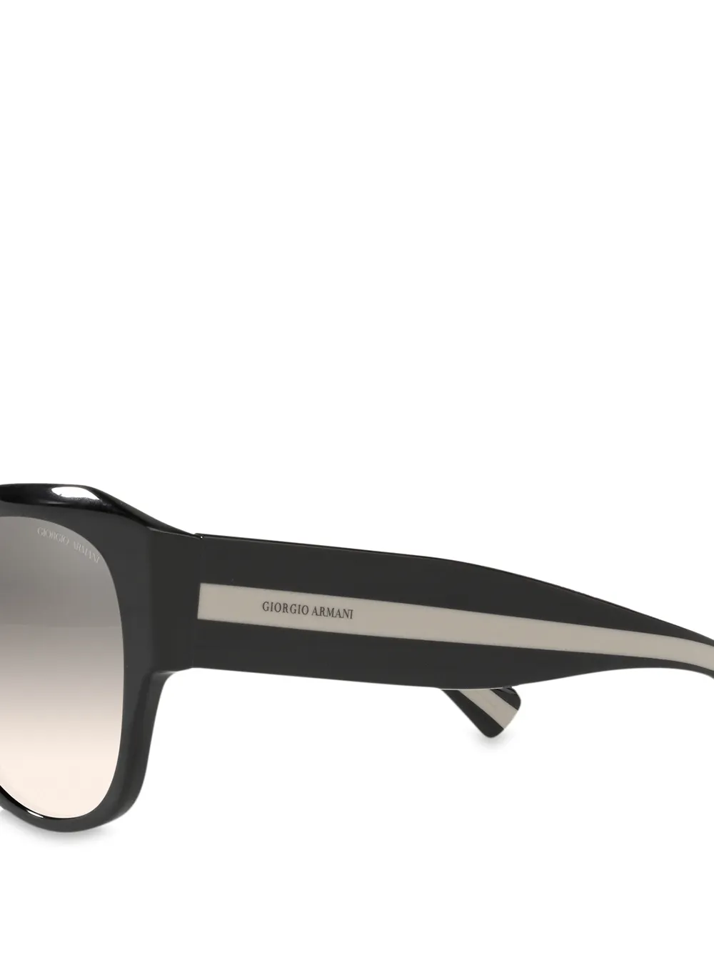Giorgio Armani Round Frame Sunglasses In Brown